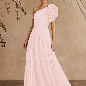 Mother of the Bride One-Shoulder Dress